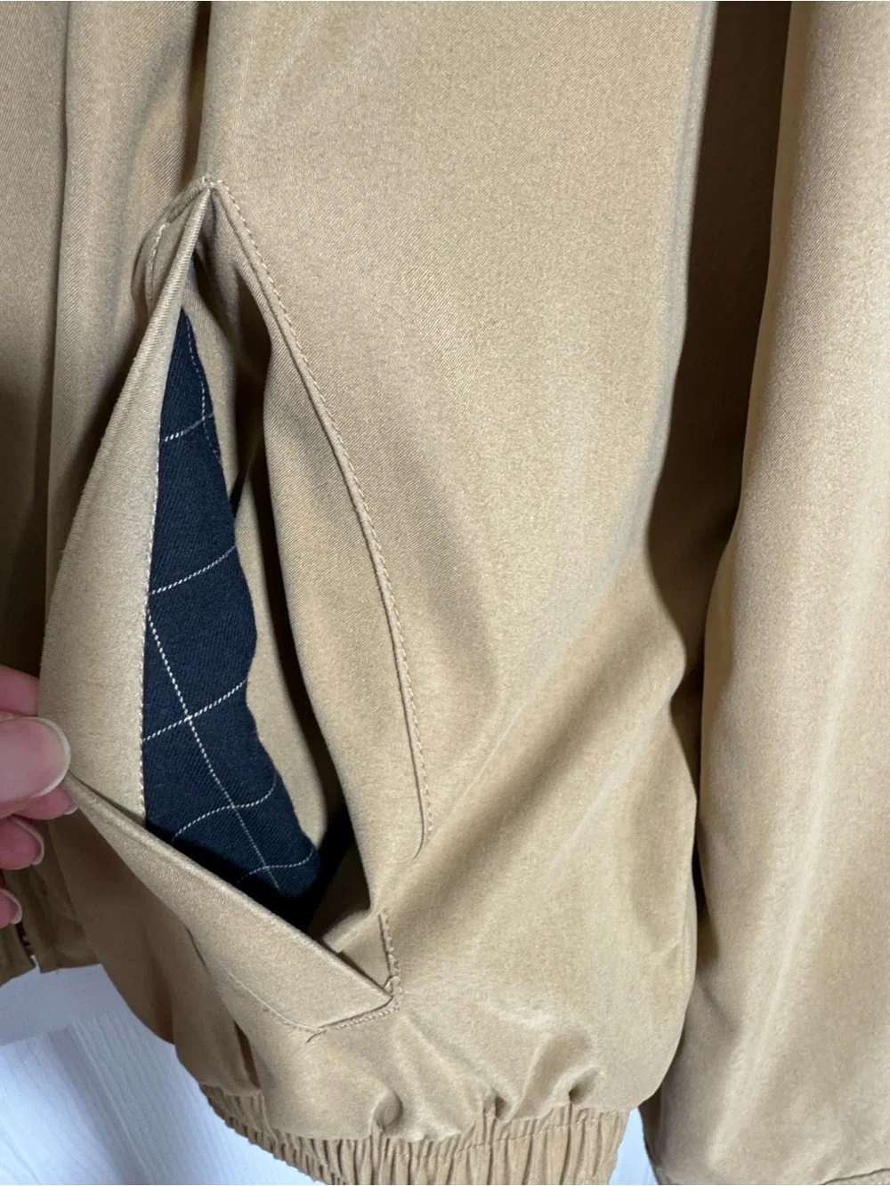 Polo by Ralph Lauren Men's Khaki Zip-Front Bomber Jacket